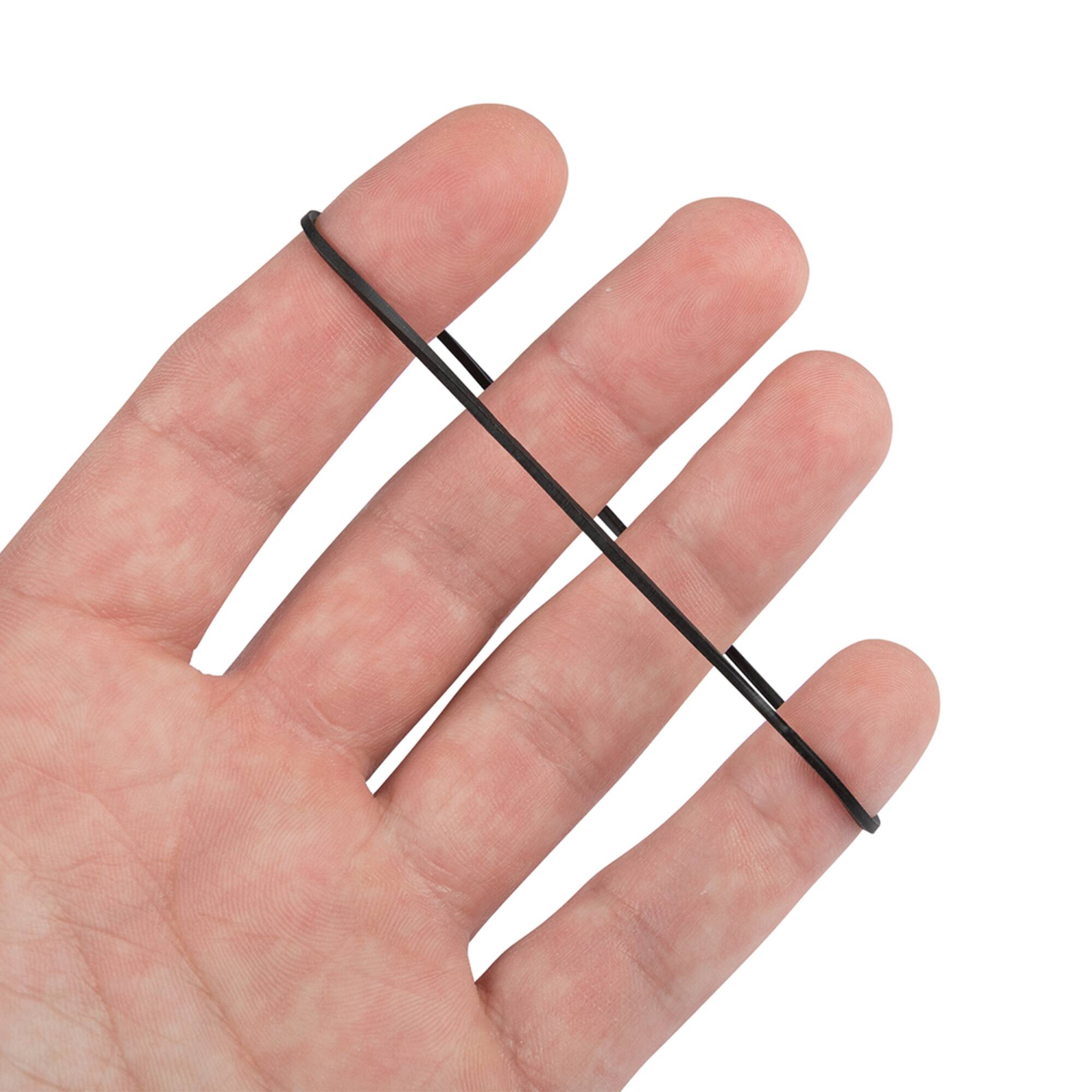 JAM Paper Size 19 Black Rubber Bands, 100ct.